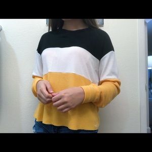 Colorblock Hollister Cropped Long-sleeve